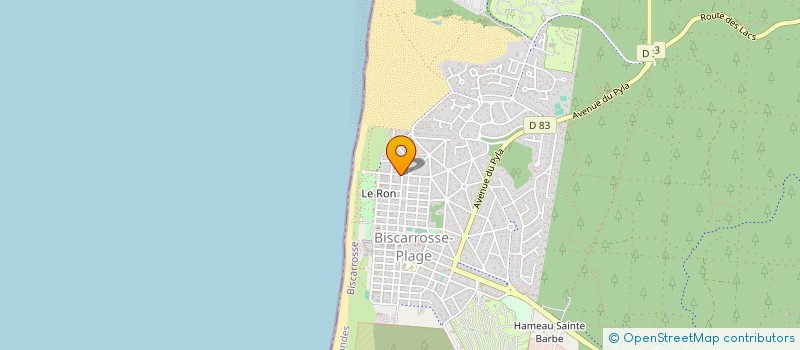 localisation de l'entreprise SYND DES COPROPRIETAIRES DE LA RES LAURA  BISCARROSSE