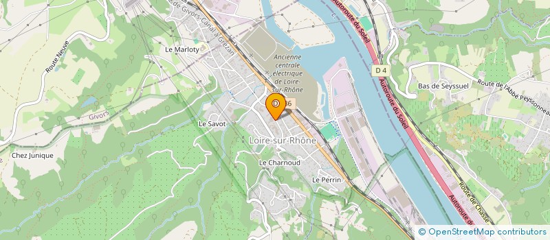 localisation de l'entreprise SYND DES COPROPRIETAIRES DES AGARICS  LOIRE-SUR-RHONE