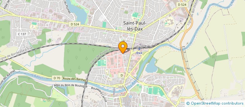 localisation de l'entreprise SYND DES COPROPRIETAIRES DU BAT AZUR  DAX