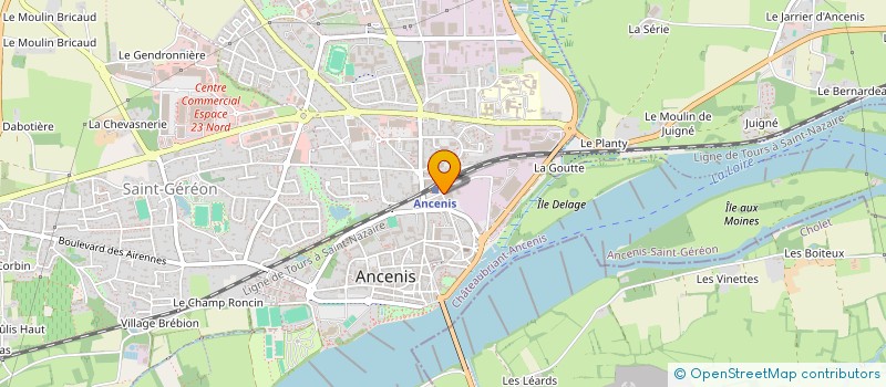 localisation de l'entreprise SYND DES COPROPRIETAIRES DU CLOS DU CTRE  ANCENIS-SAINT-GEREON