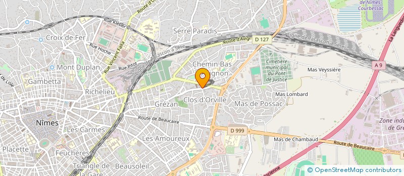 localisation de l'entreprise SYND. DES COPROPRIETAIRES LE PALMYRE  NIMES