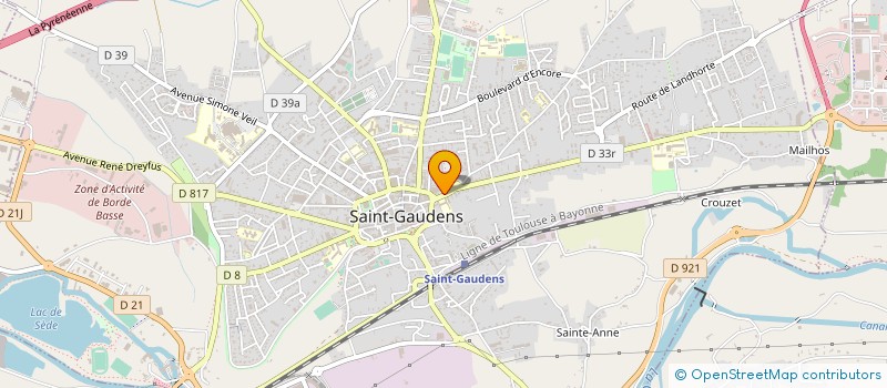 localisation de l'entreprise SYND DES COPROPRIETAIRES LES MAGNOLIAS à SAINT-GAUDENS