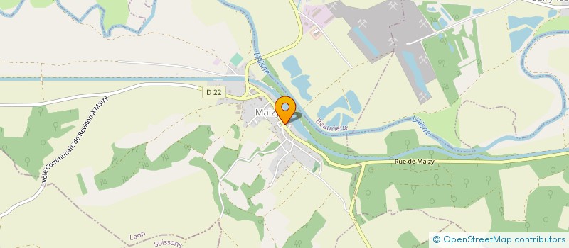 localisation de l'entreprise SYND DES EAUX DE LA REGION DE BEAURIEUX à MAIZY