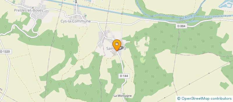 localisation de l'entreprise SYND DES EAUX DE LA VALLEE DE L'AISNE à SAINT-MARD