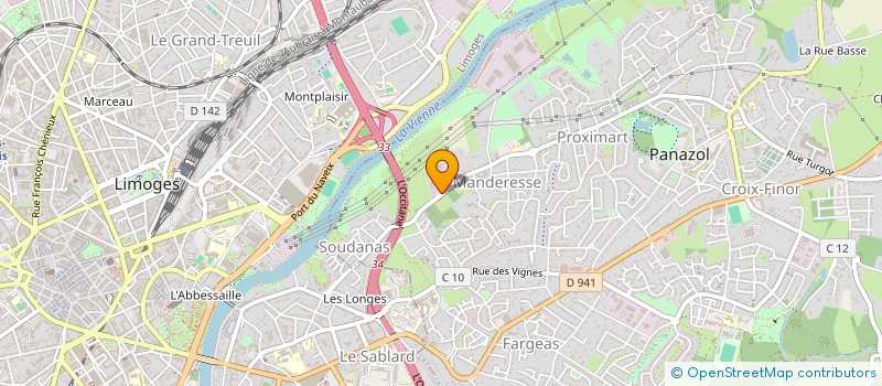 localisation de l'entreprise SYND DES ENTREPRISES POUR EMPLOI AGRIC ET RURAL 87 à PANAZOL