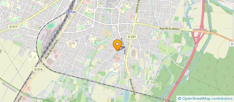 localisation de l'entreprise SYND DES MECANICIENS-CHAUFFEURS D'ALSACE-LORRAINE & FRANCHE-COMTE ASS DE DEFENSE ET ASSISTANCE AUX USAGERS DE LA ROUTE  COLMAR