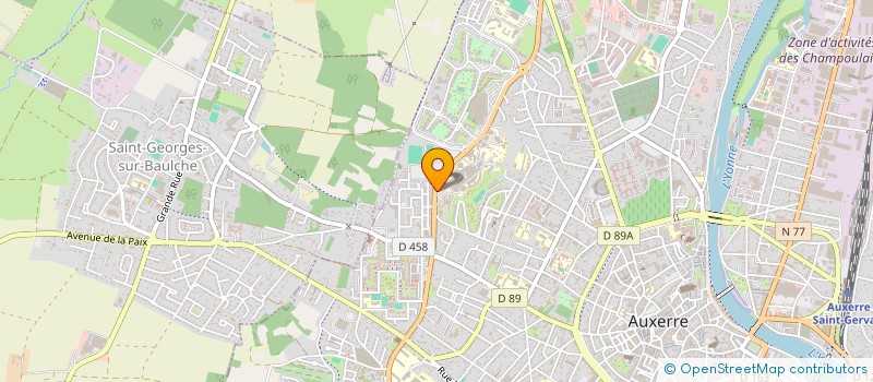localisation de l'entreprise SYND DES MEDECINS DE L YONNE à AUXERRE