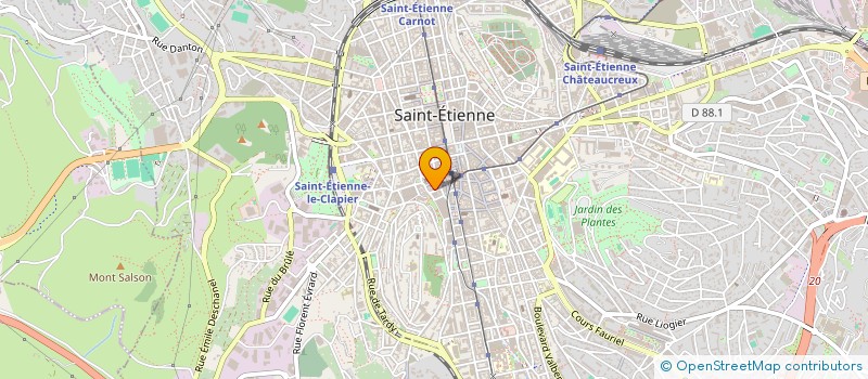 localisation de l'entreprise SYND DES PATISSIERS CONFISEURS GLACIERS  SAINT-ETIENNE