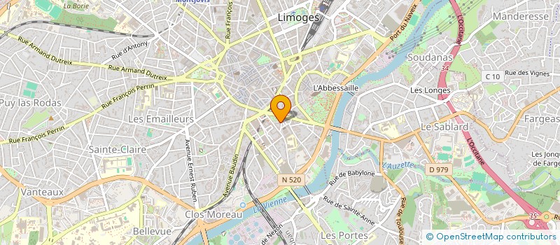 localisation de l'entreprise SYND DES PHARMACIENS DE LA HTE VIENNE à LIMOGES