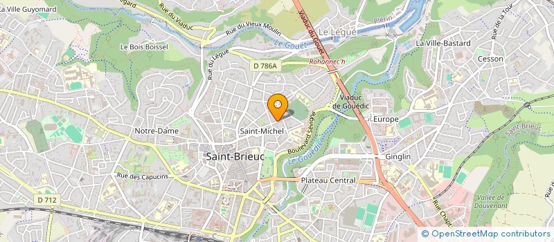 localisation de l'entreprise SYND DES PRO D'IM ET MAI DES COTES D'ARM à SAINT-BRIEUC