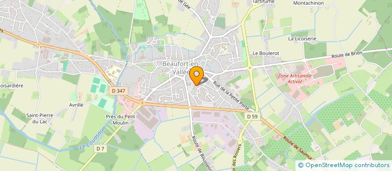 localisation de l'entreprise SYND DES PRODUCTEURS SEMENCES DE MAIS à BEAUFORT-EN-ANJOU