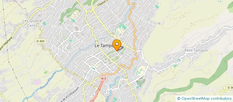 localisation de l'entreprise SYND DES VETERINAIRES DE LA REUNION  LE TAMPON