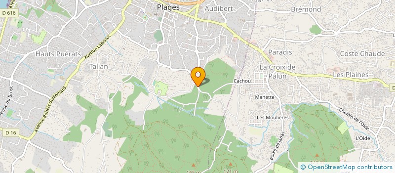 localisation de l'entreprise SYND DOMAINE DE CACHOU à SIX-FOURS-LES-PLAGES