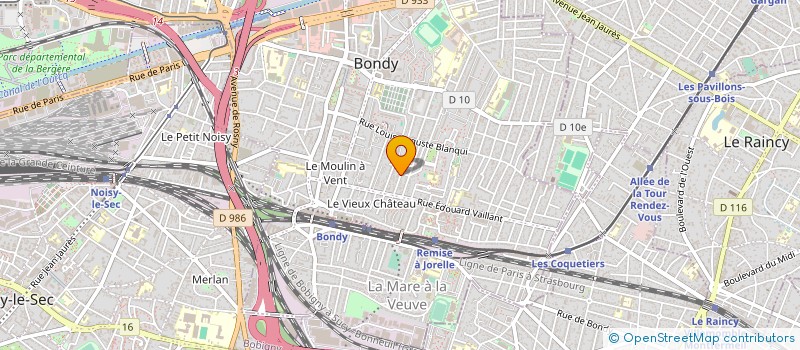 localisation de l'entreprise SYND DU 23 RUE ROUGET DE ISLE BONDY  BONDY