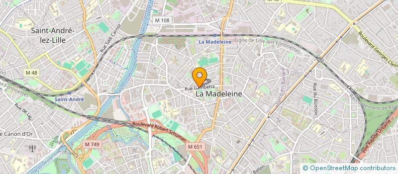 localisation de l'entreprise SYND DU COMMERCE DES CAFES à LA MADELEINE