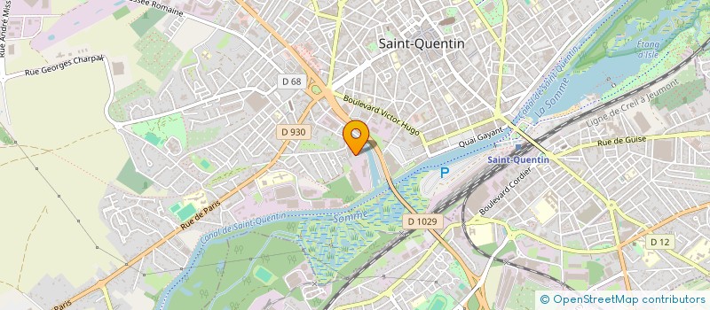 localisation de l'entreprise SYND DU DESAMIANTAGE ET DECONTAMINATION à SAINT-QUENTIN