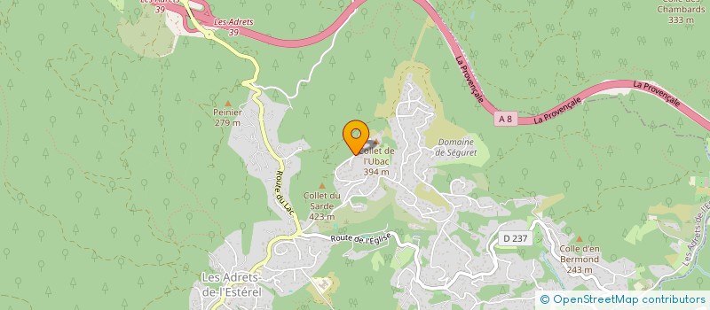 localisation de l'entreprise SYND DU MAS ST FRANCOIS à FREJUS