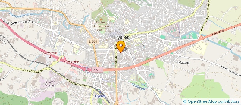 localisation de l'entreprise SYND ELYSEE à HYERES