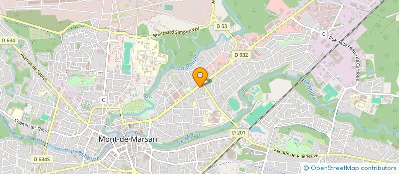 localisation de l'entreprise SYND ENSEIGNANTS UNSA SECTION DES LANDES  MONT-DE-MARSAN