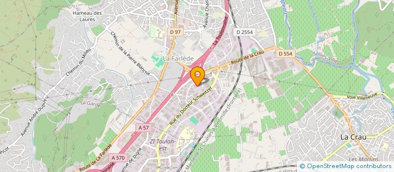 localisation de l'entreprise SYND ENTREP TP ROUT MARCHAND DEMENAG VAR  LA FARLEDE