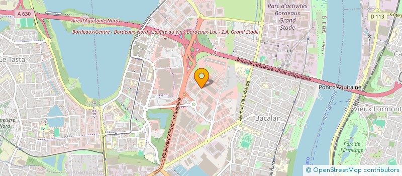 localisation de l'entreprise SYND ENTREPOTS BX NORD  BORDEAUX