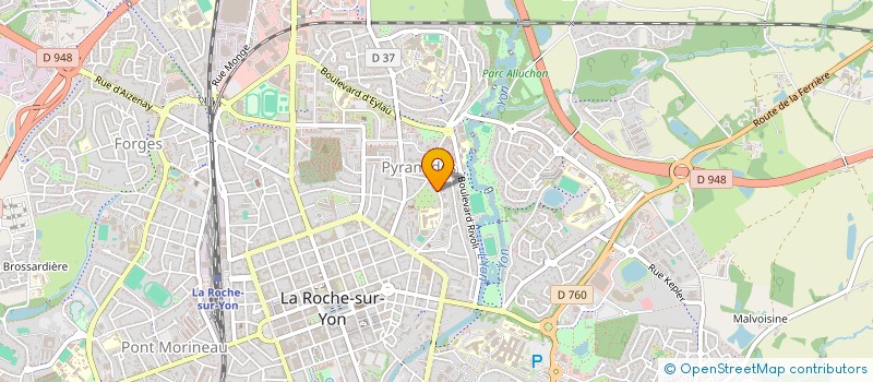 localisation de l'entreprise SYND ENTREPRENEURS BATIMENT à LA ROCHE-SUR-YON