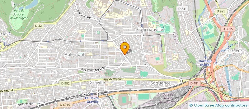 localisation de l'entreprise SYND EPICERIE FRUITERIE HAVRE à LE HAVRE