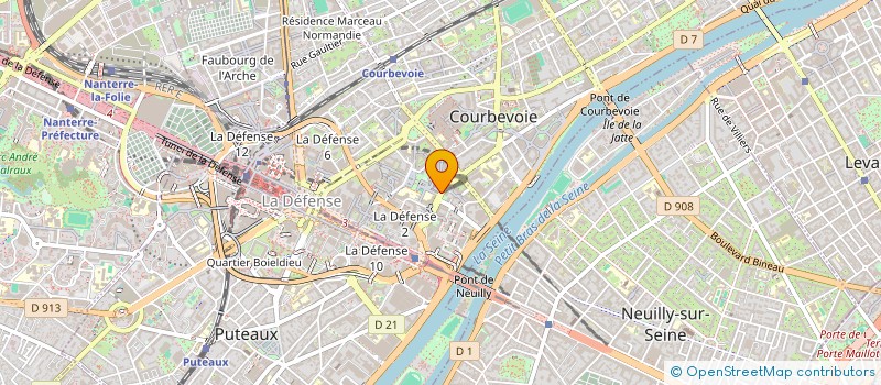 localisation de l'entreprise SYND EQUIP CONST INFRA SIDER ET MANUT à COURBEVOIE
