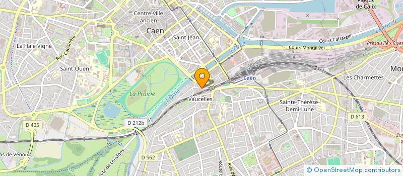 localisation de l'entreprise SYND ETP BIERES EAU GAZ CALVAD à CAEN