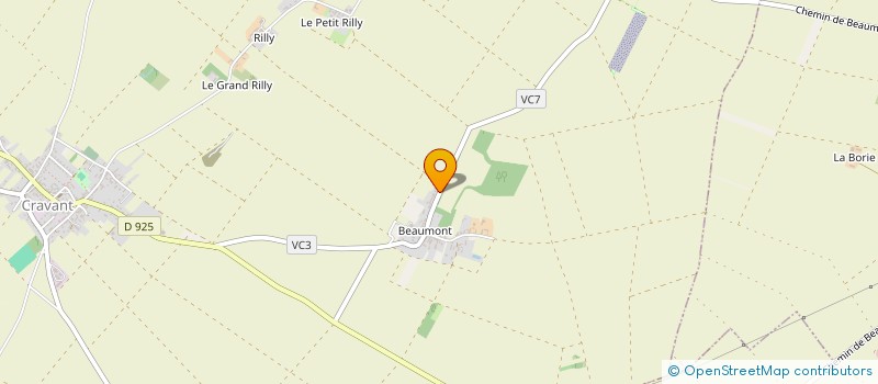 localisation de l'entreprise SYND EXPLOIT AGRICOL BEAUMONT à CRAVANT