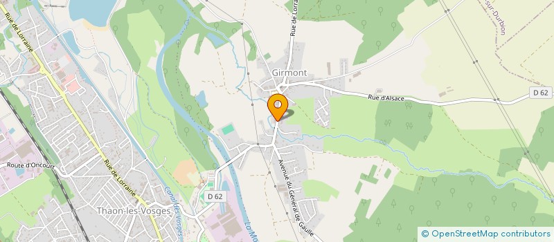 localisation de l'entreprise SYND EXPLOITANT AGRICOLE GIRMONT THAON  THAON-LES-VOSGES
