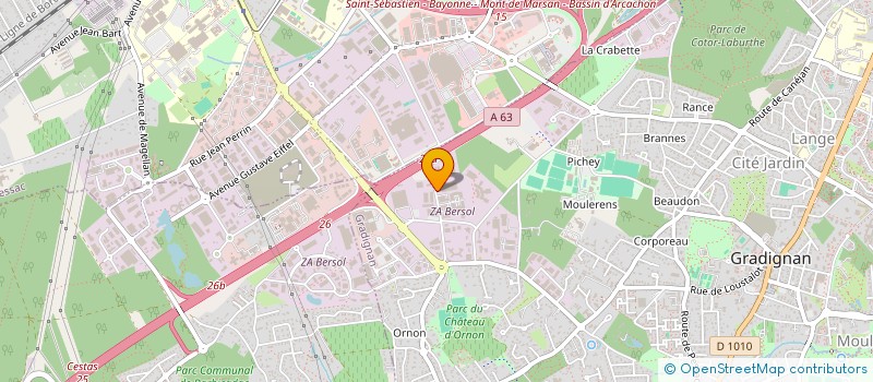 localisation de l'entreprise SYND EXPLOITANTS FOREST SCIEURS GIRONDE  GRADIGNAN