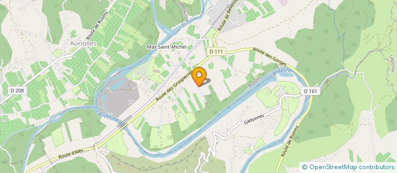 localisation de l'entreprise SYND FAB BOISS GAZEUSES ARDECHE  RUOMS