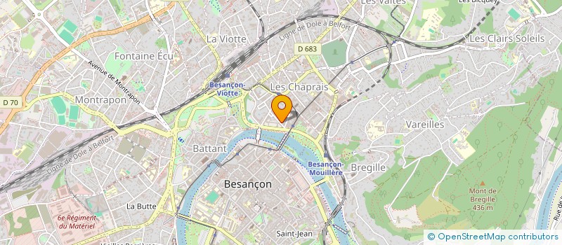 localisation de l'entreprise SYND FABRIQ HORLOGER BESANCON à BESANCON