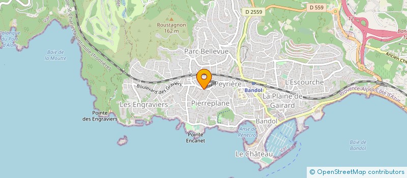 localisation de l'entreprise SYND FARFADET KORIGAN à BANDOL