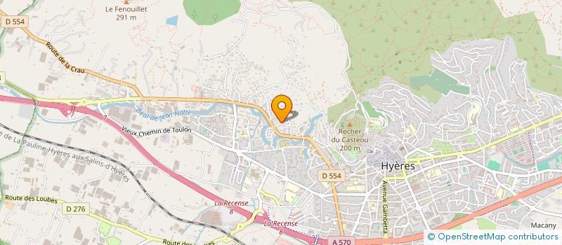 localisation de l'entreprise SYND FENOUILLET à HYERES