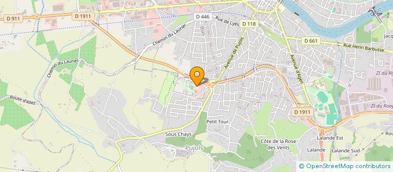 localisation de l'entreprise SYND & FLO  PUJOLS