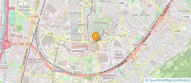 localisation de l'entreprise SYND FO DE METALLURGIE DE GRENOBLE  GRENOBLE