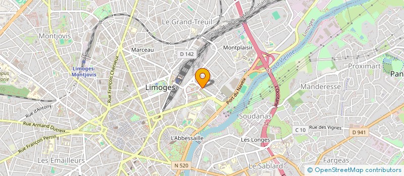 localisation de l'entreprise SYND GESTRIM COP COUTURES 8 à LIMOGES