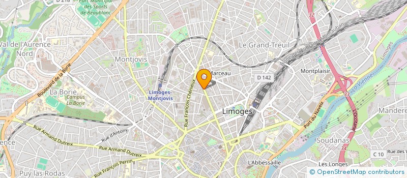 localisation de l'entreprise SYND GESTRIM COP GARIBALDI 53 à LIMOGES