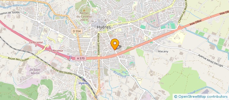 localisation de l'entreprise SYND HESPERIDES à HYERES