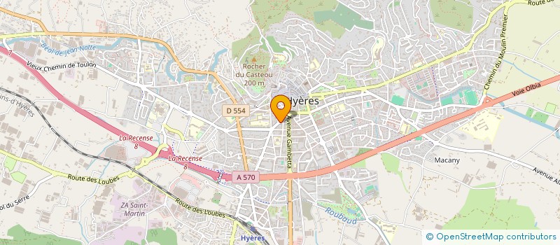 localisation de l'entreprise SYND HOTELIERS ET RESTAURATEURS HYEROIS à HYERES