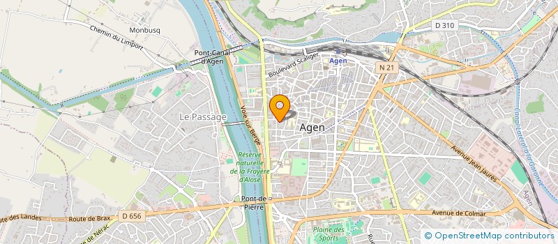 localisation de l'entreprise SYND HOTELLERIE PLEIN AIR L&G à AGEN