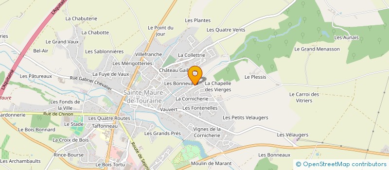 localisation de l'entreprise SYND IMM LA CHAPELLE C1  SAINTE-MAURE-DE-TOURAINE