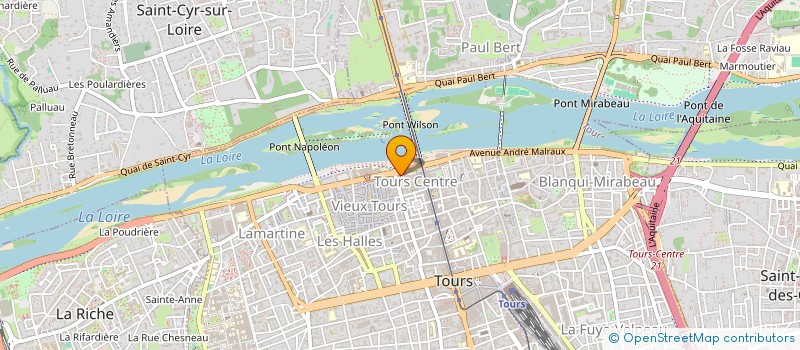 localisation de l'entreprise SYND IMMEUBLE 21 PL ANATOLE FRANCE  TOURS