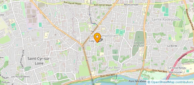 localisation de l'entreprise SYND IMMEUBLE 36 R DU PRESIDENT COTY  TOURS