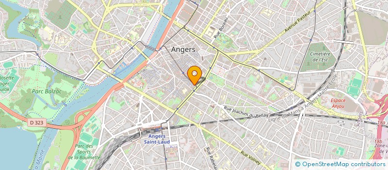 localisation de l'entreprise SYND IMMEUBLE 9 BD FOCH à ANGERS