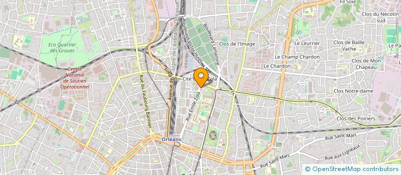 localisation de l'entreprise SYND IMMEUBLE RUE EMILE ZOLA à ORLEANS