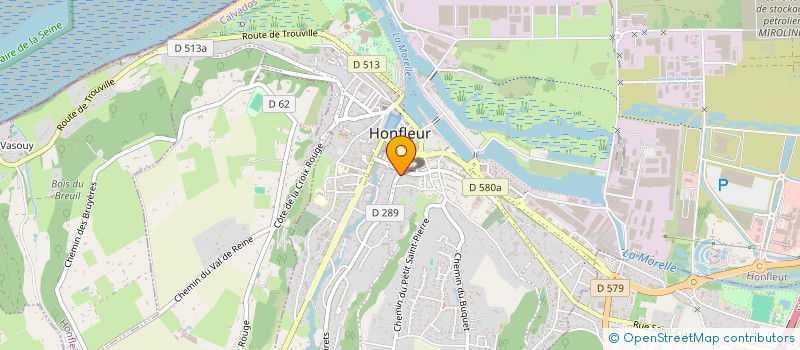 localisation de l'entreprise SYND INDEP MEDECINS GENERAL CALVADOS  HONFLEUR