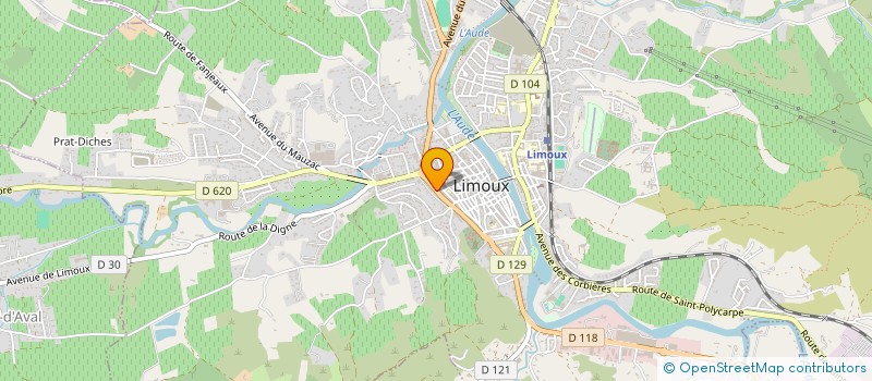 localisation de l'entreprise SYND INITIAT LIMOUX VALLEE AUD  LIMOUX